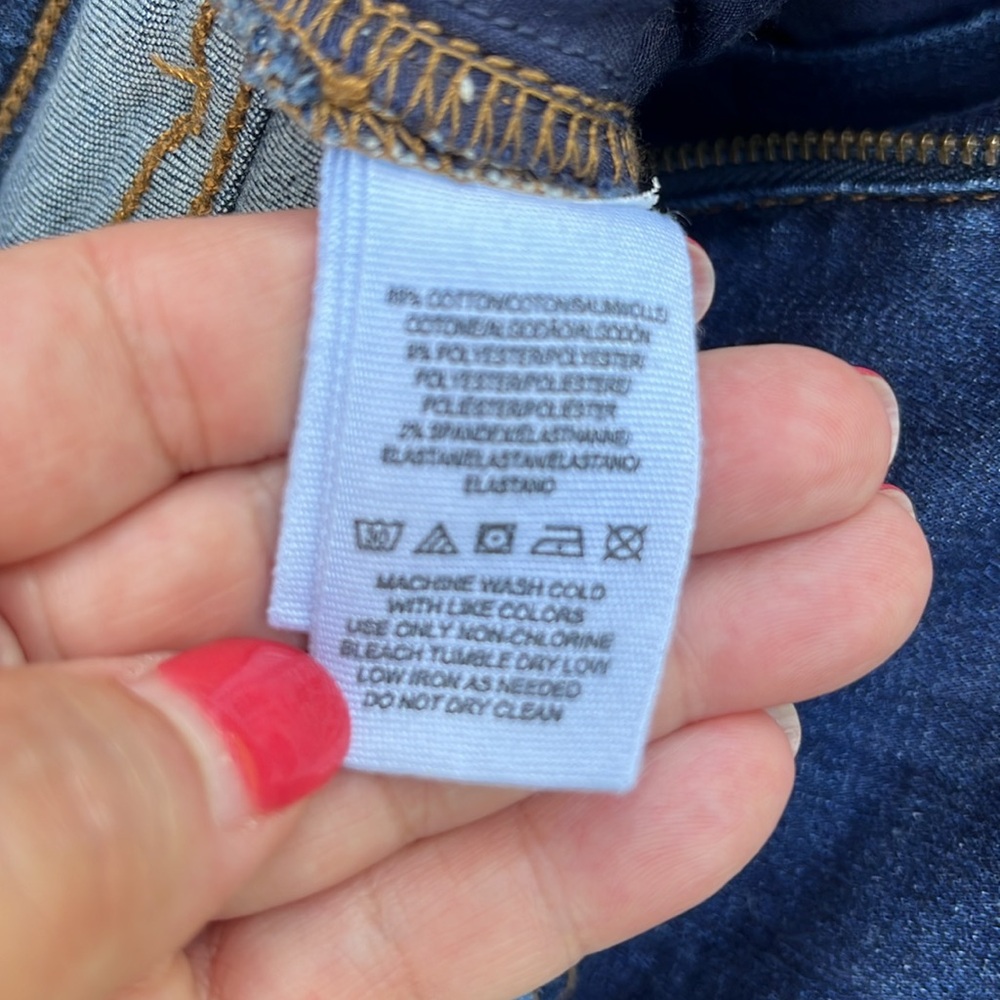 Free People Blue Distressed Skinny Jeans size 28 - Picture 4 of 7
